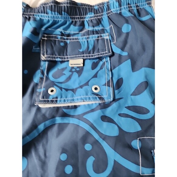 NWT Mossimo Supply Co Men's Board Shorts Size XXL Swim Trunks Floral Blue Beach - Picture 10 of 12